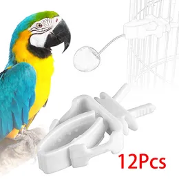 Other Bird Supplies 12 Pieces Cage Feeder Clip Device Birds Foraging Toy Feeding For Parrot Small Animals Cockatoo Macaw