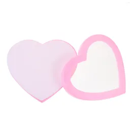 Jewellery Pouches Heart Shaped Ring Box Love Clear Plastic Earrings Stand Display Organiser Case Foam Insert