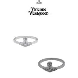 Designer Westwoods minimalist floating point small Saturn ring personalized and fashionable handmade flat planet Nail WXFP