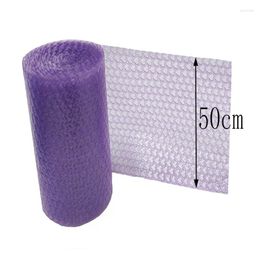 Gift Wrap 50cmx5 Meter Heart-shaped Air Bubble Cushioning Roll Love Party Favors Gifts Packing Box Filler Foam Wedding Decor