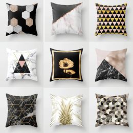 Pillow 45 45cm Geometric Print Cover Simple Decorative Sofa S Covers Throw Pillows Soft Pillowcase Home Decor