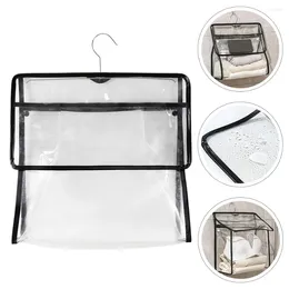 Storage Bags Hanging Organizer Toiletry Shower Handbag Clear Bathroom Transparent Tote Makeup Pouch Basket Room Purse Protector Cover