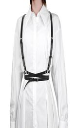 Belts Punk Waist Belt Women Halloween PU Leather Skinny Body Harness Corset Adjustable Vest For Party Strap A8U19440629