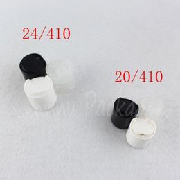 20/410 24/410 Black / White / Transparent Plastic Disc Top Cap , High Quality Cap For Cosmetic Bottle ( 100 PC/Lot ) Rftql Kdfos