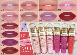 Cmaadu Brand 20 Colours Lip Makeup Lipgloss Matte Lip Gloss Liquid Lipstick Waterproof Sexy Red Metallic Lip Tint Special Outlook1140771