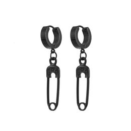 2024 Fashion Jewellery Stainless Steel Paper Clip Pendant Earrings Delicate Ladies Personality Glamour Sparkle