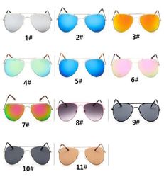 2017 Brand Designer Sun Glasses for Children Cool Mirror Reflective Metal Frame Kids Sunglasses Children039s Glasses UV400 b6397729306