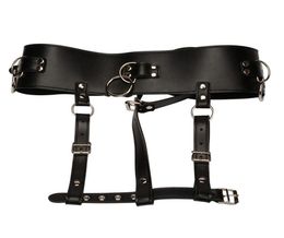 Free Shipping! Black Women Leather Underwear Bondage Restraints Female Masturbation Devices Restraint Adjustable Belt sex products5618268