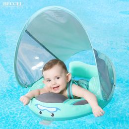 Mambobaby est Non Inflatable Baby Float Lying Swimming Ring Pool Toys Swim Trainer Floater For Infant Toddler 240514