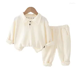 Clothing Sets Spring Autumn Baby Boys Clothes Children Girls Casual Solid T-Shirt Pants 2Pcs/Sets Toddler Sports Costume Kids Tracksuits