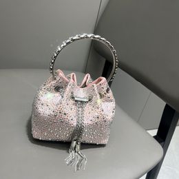 Luxury Diamond Heart Shape Crystal Clutch Purse Stones Evening Wedding Party Shoulder Bag Rhinestone Clutches Bags For Girls Party Cluth Wallets