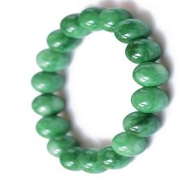 NEW Arrival6mm 8mm 10mm 12mm Natural DARK Green Jade Charm Beads Bracelets For Women Min Order 10pcs 5846341