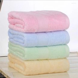 Towel 140x70cm (27x55") Cotton Fibre Bath Solid Pink Soft Home El Towels Quick Absorbency High Quality