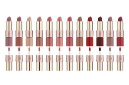 Whole 12 Colors Lips Makeup Lipstick Lip Gloss Long Lasting Moisture Cosmetic Red Matte Make Up Tools Waterproof2093090