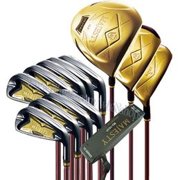 Golf Clubs Men Maruman Majesty Prestigio P10 Golf Complete Set of Clubs Golf Driver Wood Irons Putter R/S Graphite or Steel Shaft Free Shipping