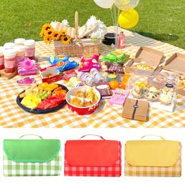 Table Cloth Plaid Printing Waterproof Tablecloth Outdoor Oilproof Picnic Mat Foldable Camping Carpet Moisture-proof Beach