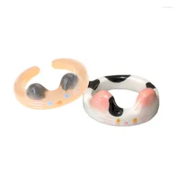 Cluster Rings Fashionable Cartoon Stylish Animal Fingers Adjustable Alloy Embellishment For Daily Wear