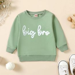 Rompers Big Sister Little Brother Matching Outfits Long Sleeve Sweatshirt Romper Shirt Baby Boy Girl Fall Clothes