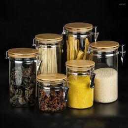 Storage Bottles Food Containers Sealed Canisters Glass Tea Jar Tableware Cereal Sugar Bowl