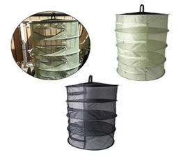 4 Layers Herb Drying Net Folding Fishing Net Hanging Basket Foldable Dry Rack Bag Mesh Dryer for Herbs Flowers Plants Buds T2006029899906