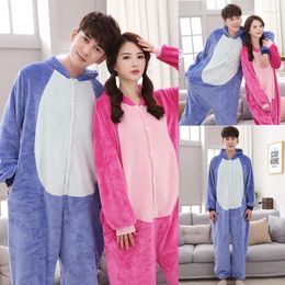 Clothing Sets Children Thickened Warm Winter Pyjamas Comfortable Women And Men Cartoon Animal Onesie Cute Solid Hooded Long-Sleeved Homewear