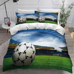 Bedding Sets 3D Set Football Print Duvet Cover Lifelike Bedspread With Pillowcase Home Textiles Adult Children Kid Bed Linen 3pcs