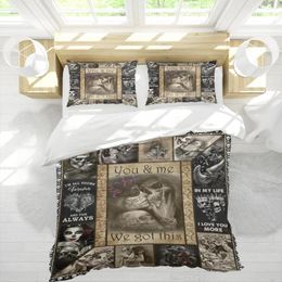 Bedding Sets In My Life I Love You 3D Printed 3pcs Set Duvet Cover Home Textiles