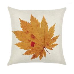 Pillow Decorative Cover 45 X 45cm Autumn Theme Polyester Linen Throw For Sofa Car