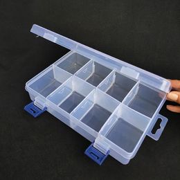 2013545cm Adjustable 8 Grids Compartment Plastic Holder Case Organizer Storage Box Screw Large Capacity Tool 240510