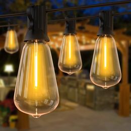 15M 30M ST38 LED String Light Waterproof Patio IndoorOutdoor Christmas Fairy Wedding Decoration For House Garde 240514
