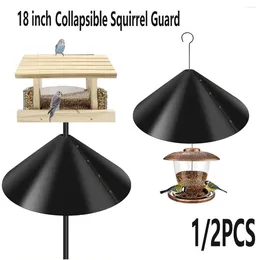 Other Bird Supplies 18 Inch Anti-Squirrel Feeders Protective Cover Rain Durable Plastic Baffles Outdoor For Hanging