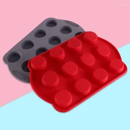 Baking Moulds Christmas Silicone Cake Mould 12 Hole Muffin Cup Qifeng DIV Household Kitchen Tools Two Piece Suit