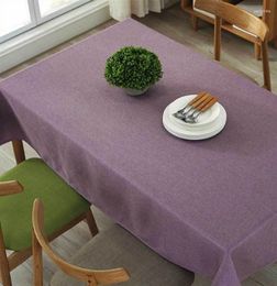 Table Cloth Rectangle Linen Farmhouse Tablecloth Waterproof Anti-Shrink Soft And Wrinkle Resistant Cover With Lace