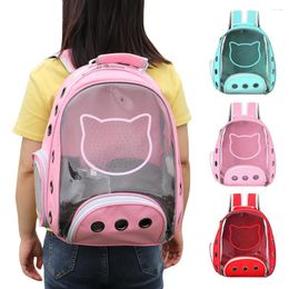 Cat Carriers Breathable Carrier Bag Portable Backpack Outdoor Travel Transparent Space For Cats Small Dog Cage Bags
