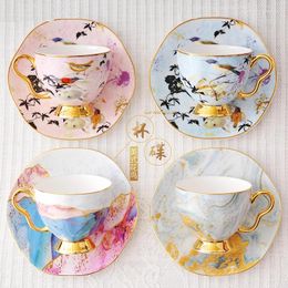 Mugs Coffee Cups Porcelain Coffe Cup Bone China Coffeeware Tea And Saucer Sets Birthday Gift Wedding Decoration Arrival