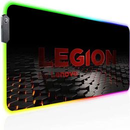 Mouse Pads Wrist Rests Xxl Gaming Mouse Pad Rgb Lenovos Back Light Deskmat Laptop Accessories Mousepad Gamer Desk Mat Backlight Cabinet Pc Office Setup J240510