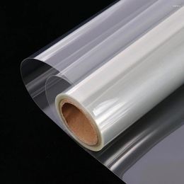 Window Stickers SUNICE 2mil/0.05millimeter Clear Safety Security Films Adhesive Shatterproof For Glass Block Sun Width:45cm(17.7inch)