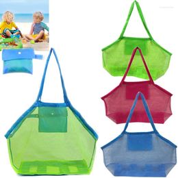 Storage Bags Children's Beach Bag Mesh Kids Toy Sand Dredging Tool Sundries Organiser Women Shopping