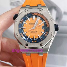 AaPi Designer Luxury Mechanics Wristwatch Original 1 to 1 Watches New Royal Mechanical Watch Mens Violent Orange