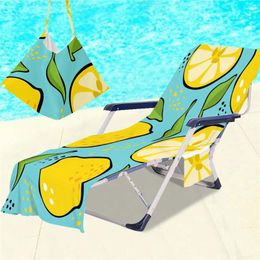 Chair Covers Fruit Beach Towel Long Strap Bed Cover With Pocket For Summer Outdoor Garden Pool Sun Lounger