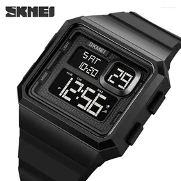 Wristwatches SKMEI Countdown LED Light Digital Outdoor Military Sport Watches Mens 5Bar Waterproof Alarm Clock Reloj Hombre