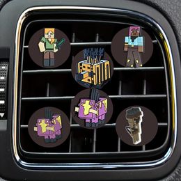 Safety Belts Accessories New World Cartoon Car Air Vent Clip Clips Freshener Square Head Outlet Per Conditioner Drop Delivery Otizr Otgqm