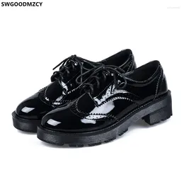 Casual Shoes Winter Boots Women Chunky Sneakers Office 2024 Oxford For Patent Leather Casuales Black Harajuku Zapatos