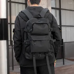 Backpack Summer Men Oxford Cloth Waterproof School Bag For Boys Multifunctional Storage Backpacks Large Capacity Travel Bags