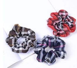 Headwear Hair Designerrss Silk Scrunchies Flower Rubber Bands Autumn Women Elastic hairbands Girls Ponytail Holder Hair ties Rope