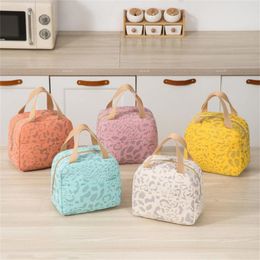 Dinnerware Insulated Lunch Bag Handle Insulation Cooler For Women Kid Box Picnic Travel Portable Storage Thermal