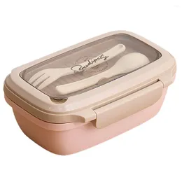 Dinnerware Lunch Box With Microwave Safe Feature Sturdy 1000ml Bento Containers Airtight Seal Tableware For Kids