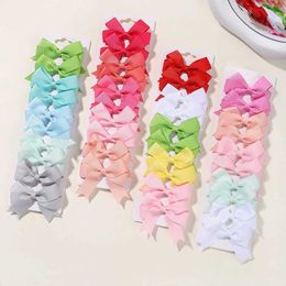 Hair Accessories 10Pcs/Set Newborn Colourful Ribbon Bowknot Hair Clip for Girls Handmade Barrettes Hairpins Headwear Kids Baby Hair Accessories