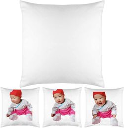 Heat Printing White Sublimation PillowCase Blank Pillow Covers OEM Cushion 40X40CM 4545cm Without Insert Bolster Oreiller3006415