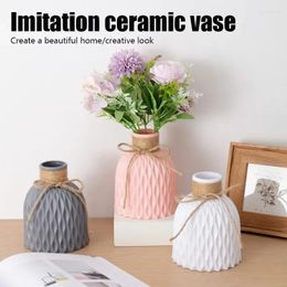 Vases PartyFashionable White Pink & Blue Imitation Ceramic Flower Vase Basket Pot Home Garden Decoration Perfect For Wedding And Bir